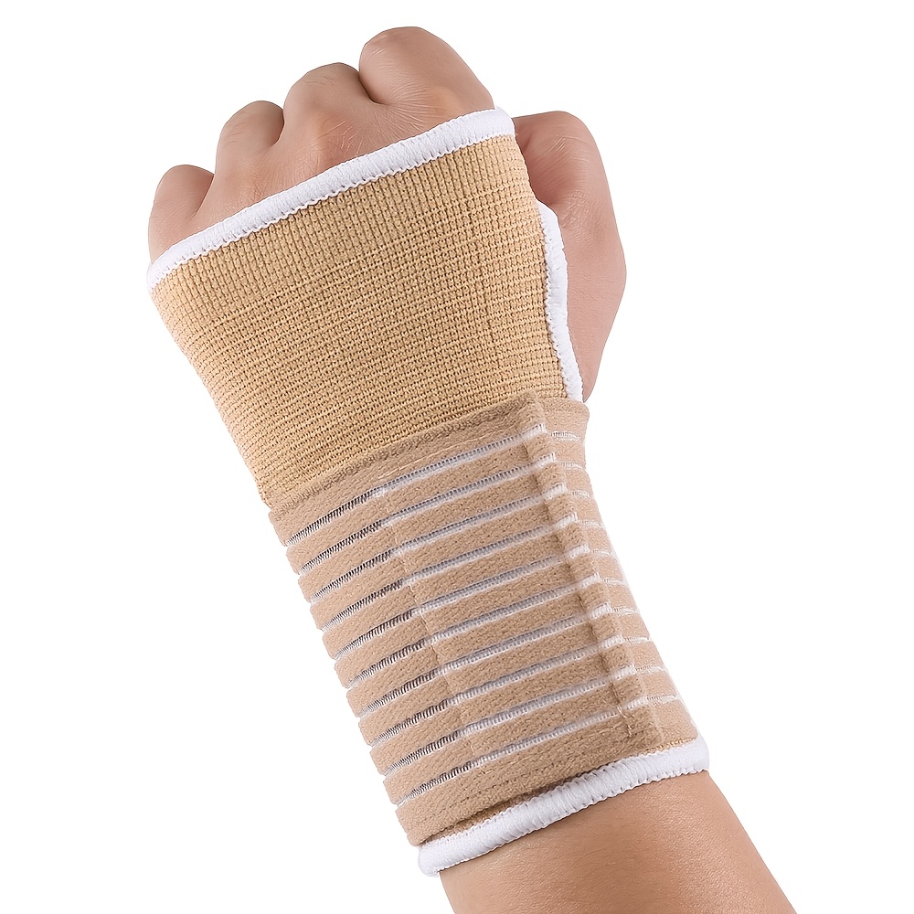 TEMU 1pc Sports Outdoor | Rest, Compression Wrap Palm Outdoor | Cycling | Mountaineering | Half-finger Hand Tape Compression Wristband