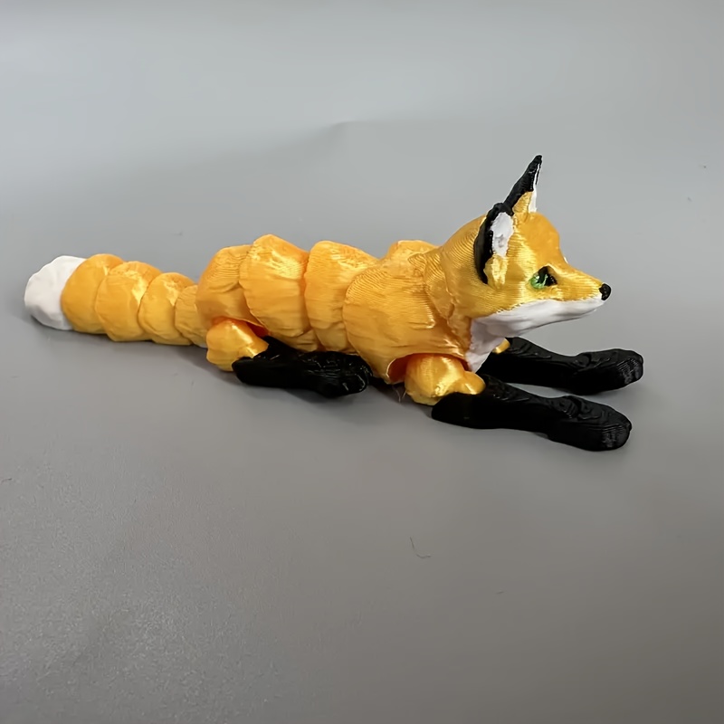 a 3d printed fox statue a relaxing collectible Temu