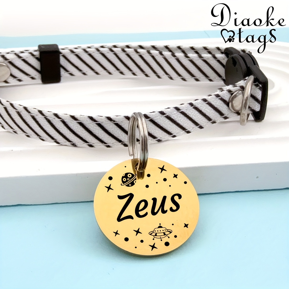 Custom Dog Tags, Funny Double Sided Deep Engraved Pet ID Tags
