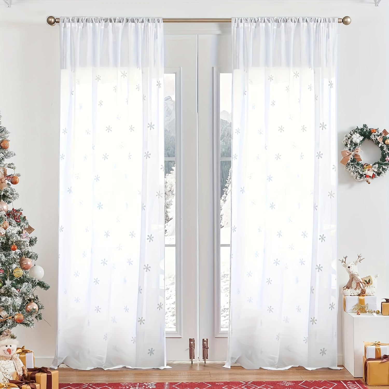 2 pack julprydnader vita romantiska - Temu Sweden