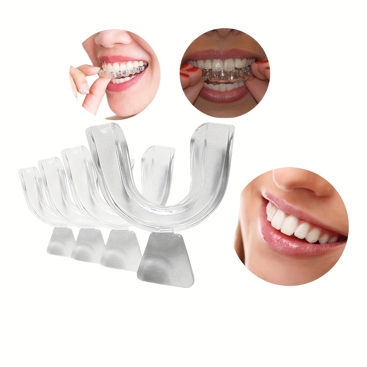 

4pcs/set Multi-sport Mouth Guard - Durable Plastic Teeth Protectors For Boxing, Mma, Rugby, Football, Basketball - Nighttime Dental Guards For Teeth Grinding Protection