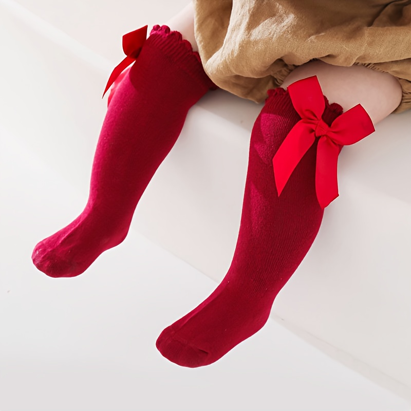 TEMU 1 di Calze Alte al Ginocchio per Bambine con , Calze Lunghe per Neonati e Bambini, Calze Alte per