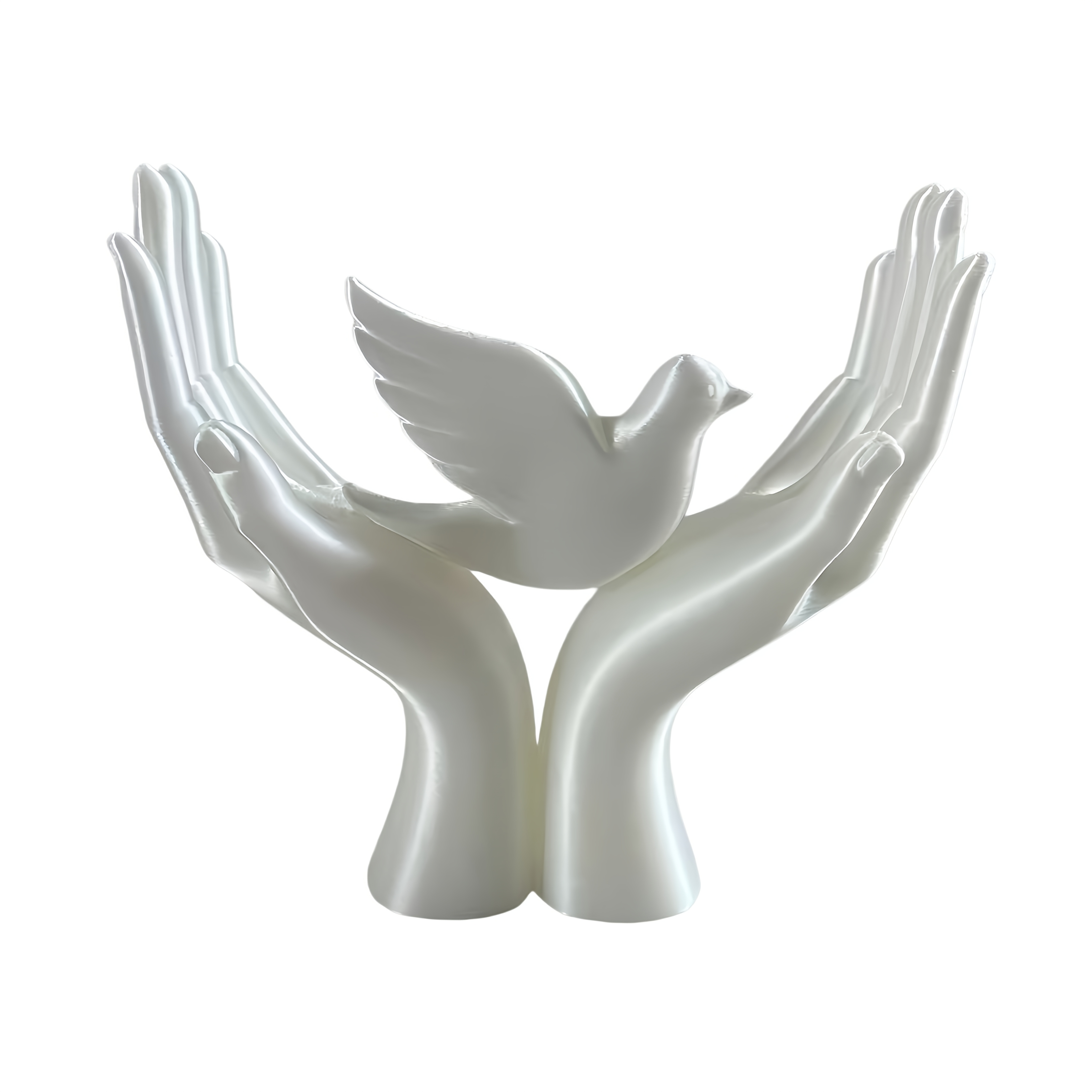 TEMU Statue de de la Paix à Mains, Élégante et - Convient pour la Décoration de et du Jardin, Figurine en Plastique avec Cadeau Symbolique pour les