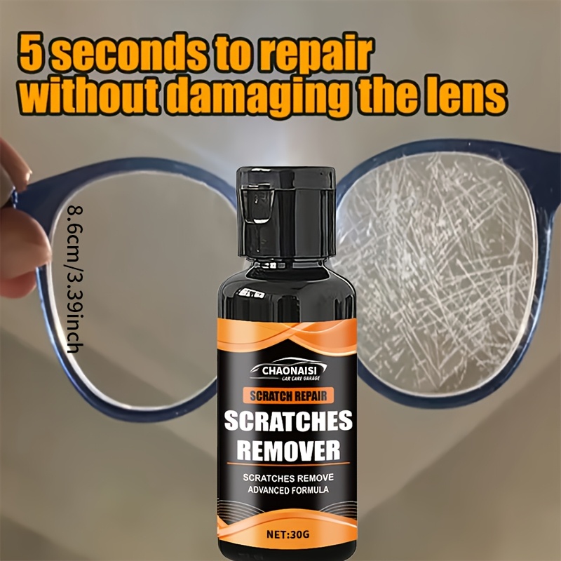 Fórmula Potente de Eliminación, Sin Residuos, Fácil Uso, Reparador para Rayones en Gafas y Protección Antirrayaduras, Diseño Elegante con Tubo, Mantenimiento de Gafas,Reparación de Gafas,Accesorio Moderno,Reparación Portátil,Fórmula Duradera,Reparación de Alta Calidad,Pulidor de Gafas,Kit de Reparación Óptica,Estudiantes,Usuarios de Lentes Contacto