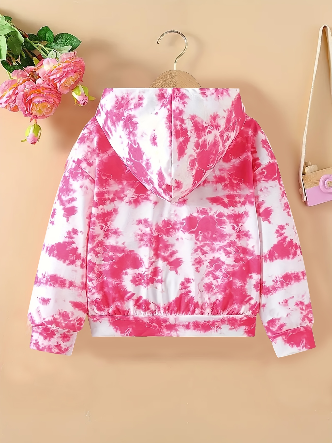 Girl's Tie Dye Sunflower Print Hoodies Hooded Sweatshirt Temu Australia