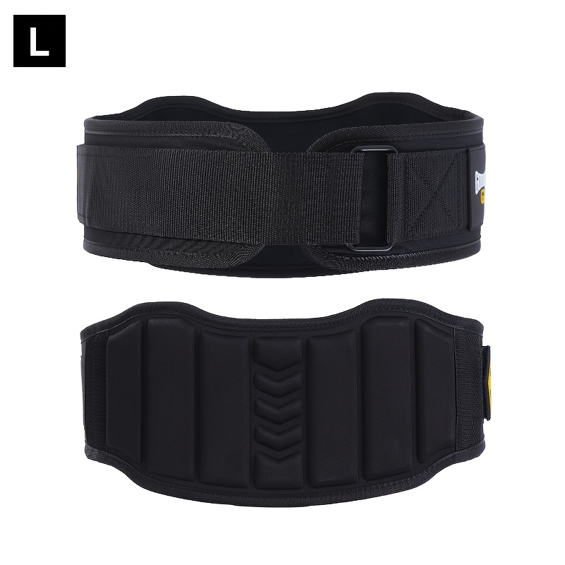 Image of 1pc Adjustable Fitness Belt For Tummy - Sweat-wicking With Hook-and-loop Fastener Closure, Perfect For Weightlifting Indoor