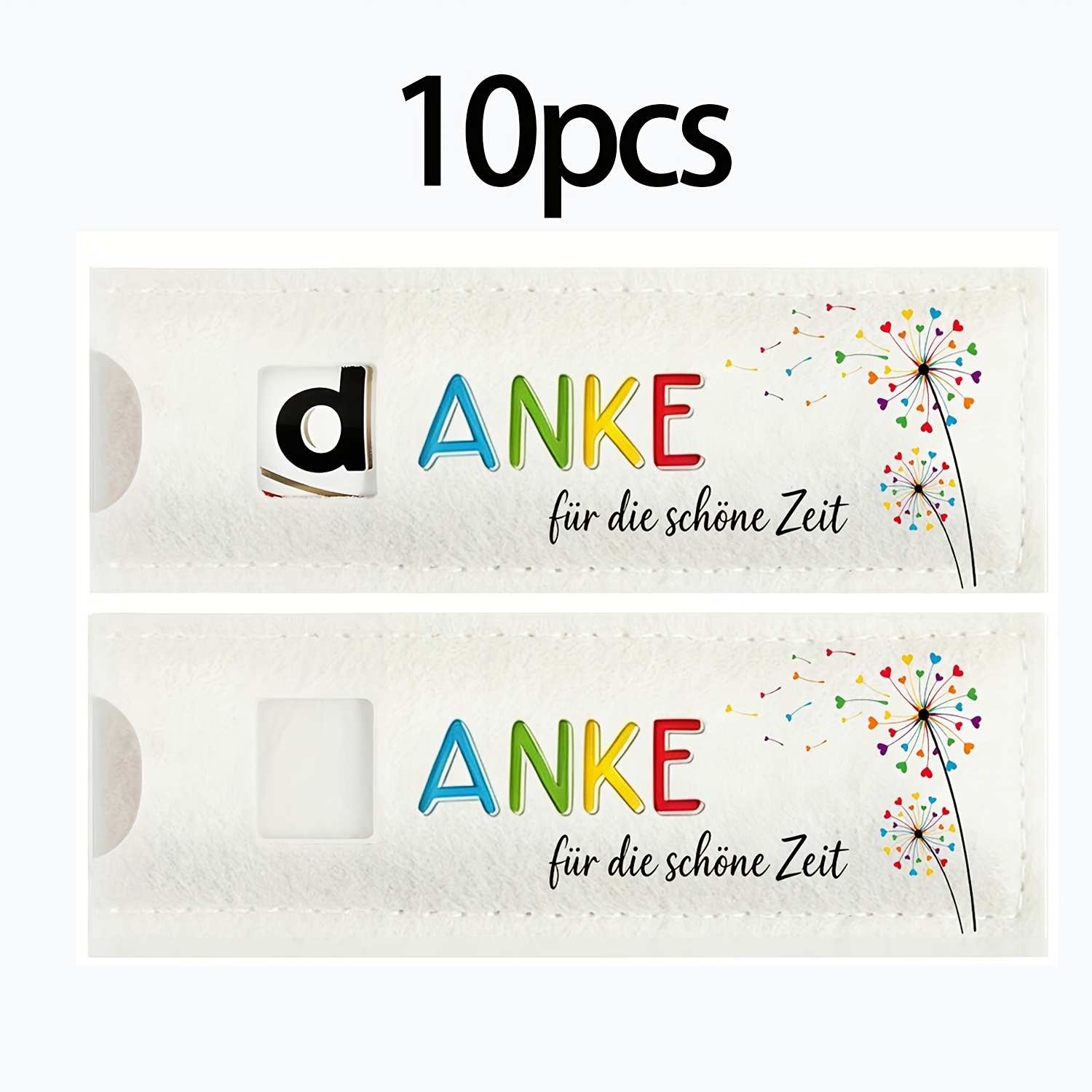 Image of Gift For Her/him 10pcs Felt Party Gift Box Packaging, Chocolate Bar Packaging Box, Souvenir With German "danke Für Die Schöne Zeit " Printed, Thank You Gift