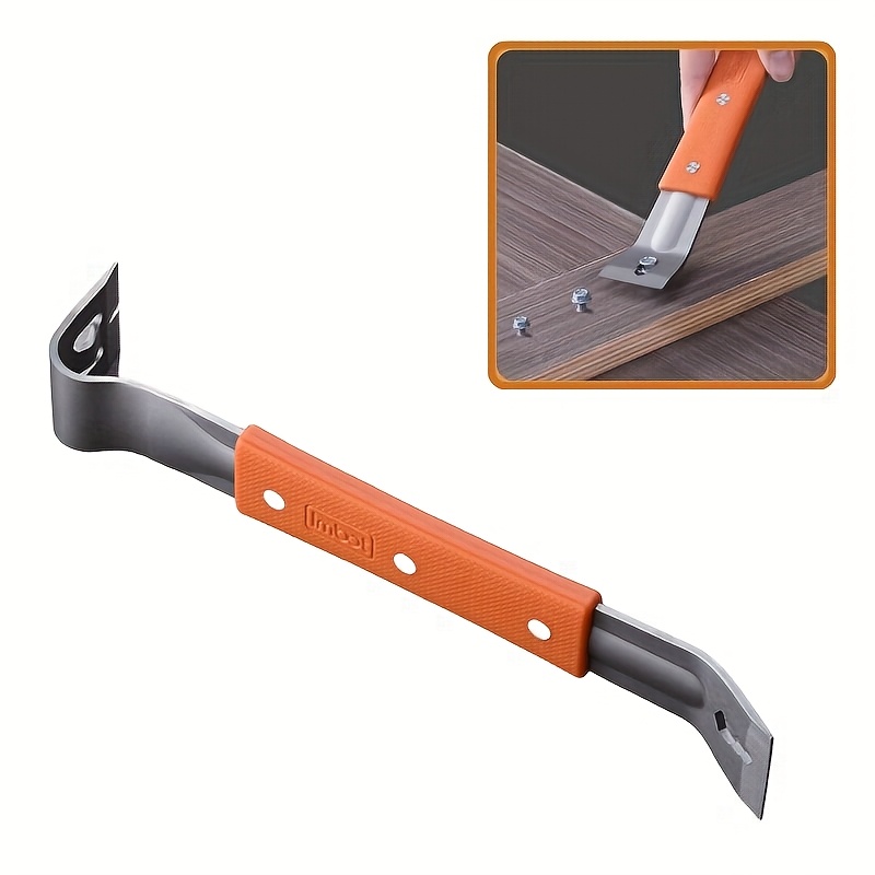 E-shop Die neu entworfene, verbesserte Multifunktions-Eisenbügel aus Edelstahl ist ein langlebiger Nagelzieher und Holzbearbeitungsschaber, ein