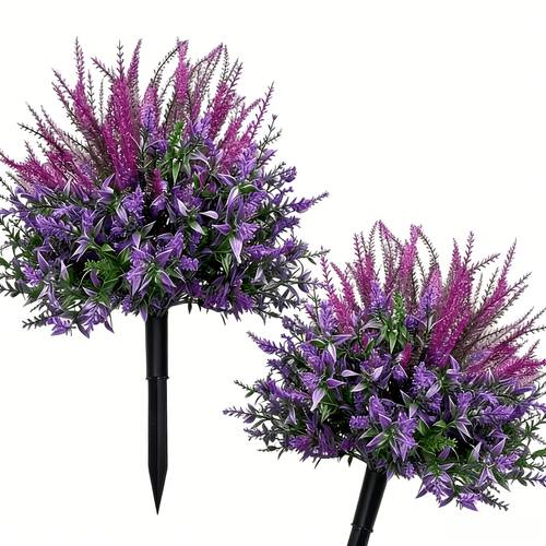 2 outdoor lavender artificial flowers with s courtyard lawn decoration gardens weddings holiday scene decor and spring summer and outdoor courtyard landscaping flowers