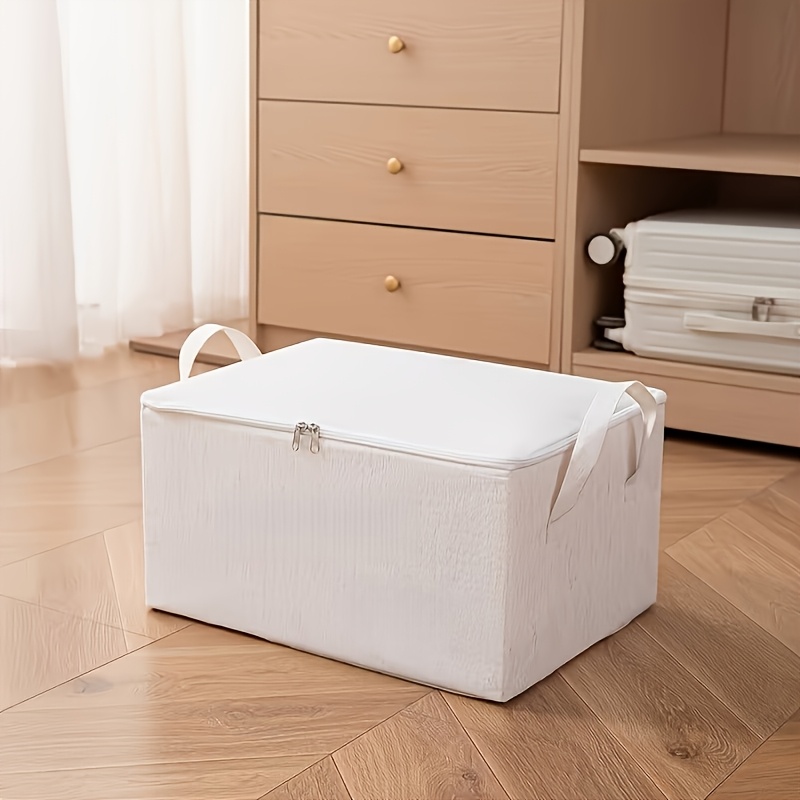TEMU Scatola portaoggetti extra large per sotto letto | Design salvaspazio e pieghevole, adatta per , armadi e auto, impilabile, lavabile, maniglie