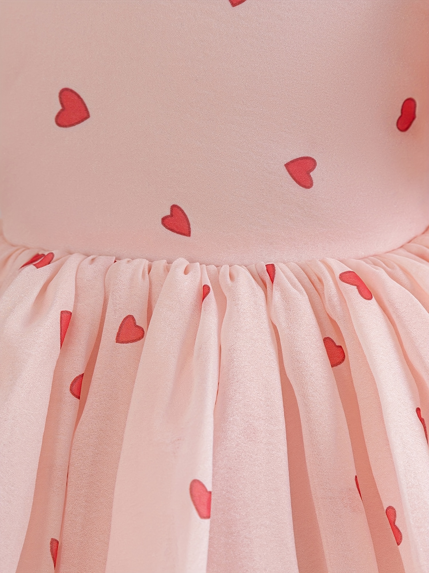 sweet heart shaped puff sleeve a line dress baby girls - Temu Pakistan