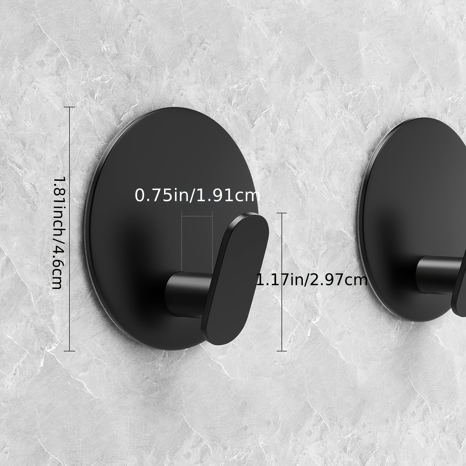 Ganci Adesivi Bagno Cucina 6 Pezzi Argento, Ganci per Accappatoio Bagno,  Porta A