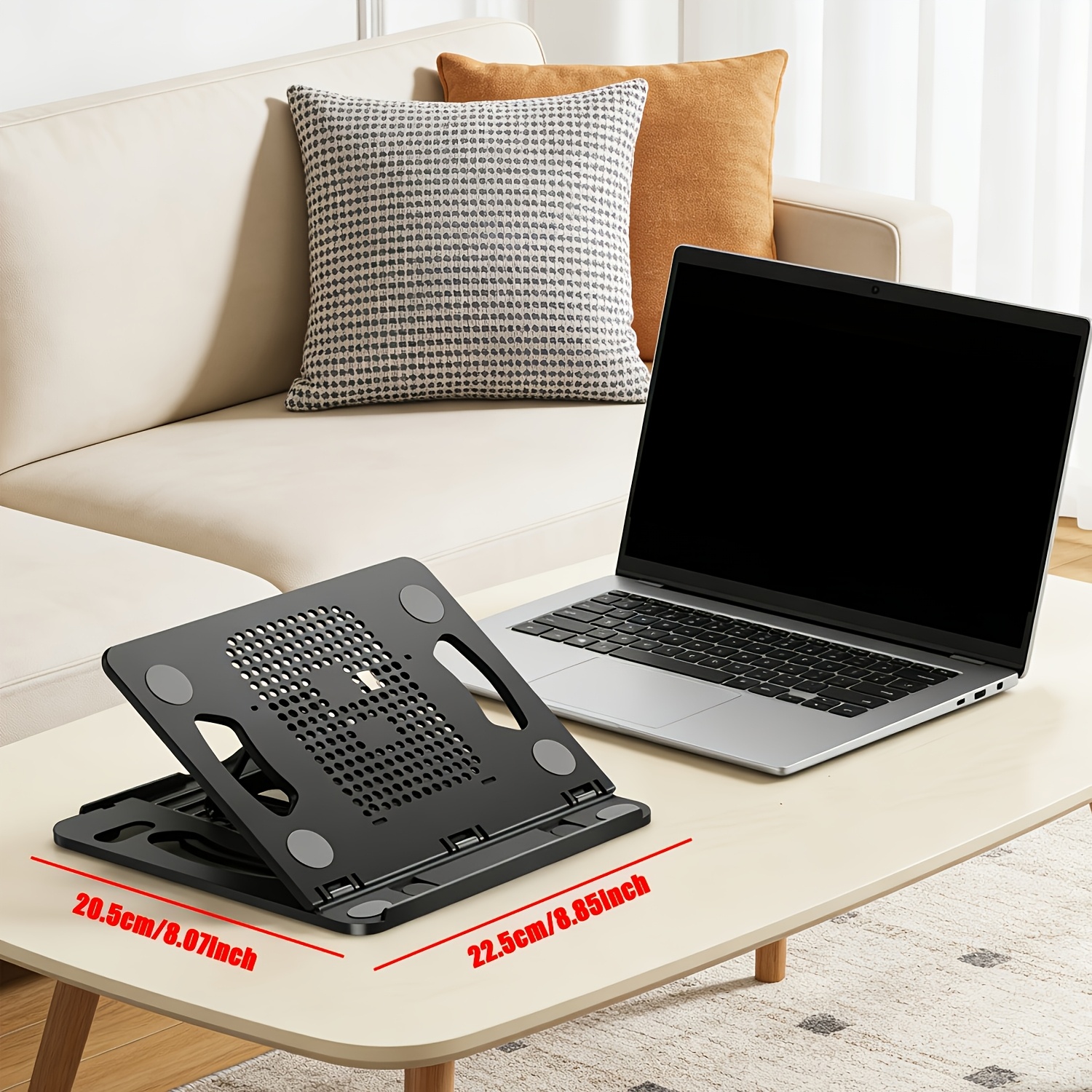 Image of 360 ° Rotating Laptop Stand, 8-layer Adjustable And Foldable Computer Lift, Quick Cooling Laptop Stand For Laptops And Tablets