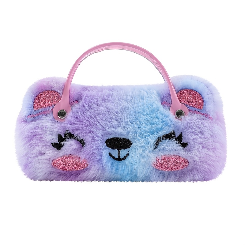 Plush Glasses Case, Cute, Portable, Pressure-resistant, Anti-drop, Foldable Glasses Pouch - Suitable For Glasses,, And Shades