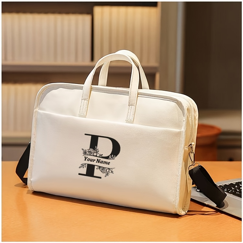Personalized 15.6-Inch PU Notebook Bag