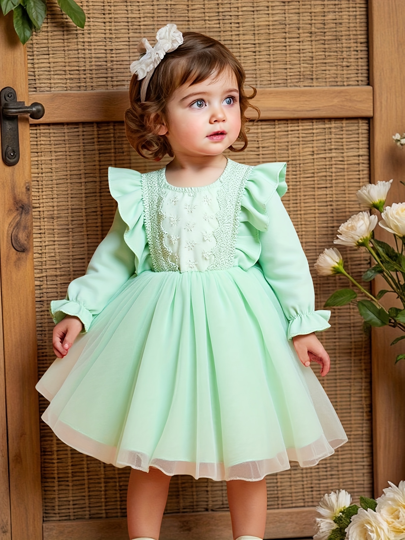 formal baby girl dresses sold on Temu Canada