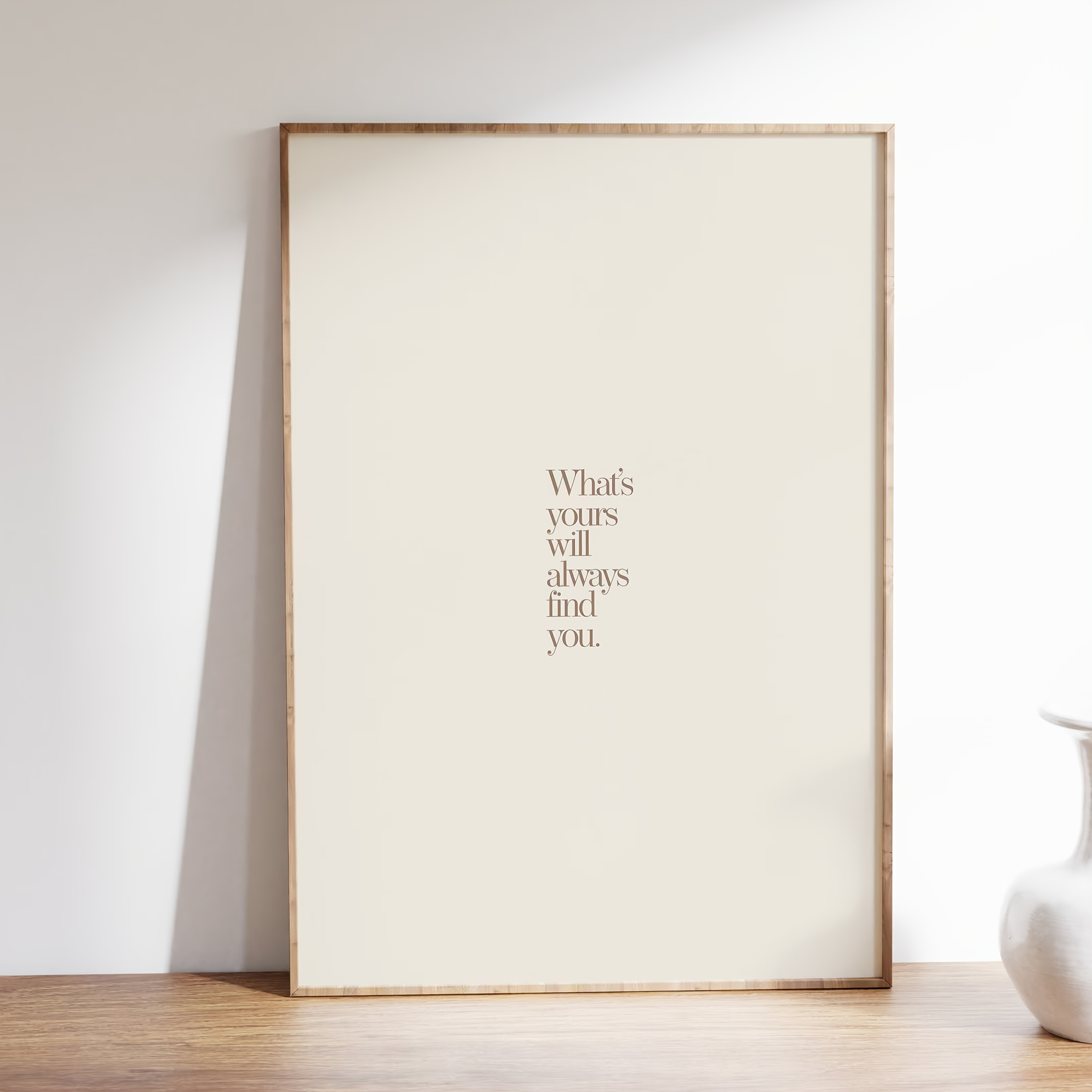 TEMU 2d Flat, 2d Flat, A Frameless Canvas Poster, Modern Art, Will Find You When Printed, Minimalist Inspirational Text Poster, Wall Art Canvas