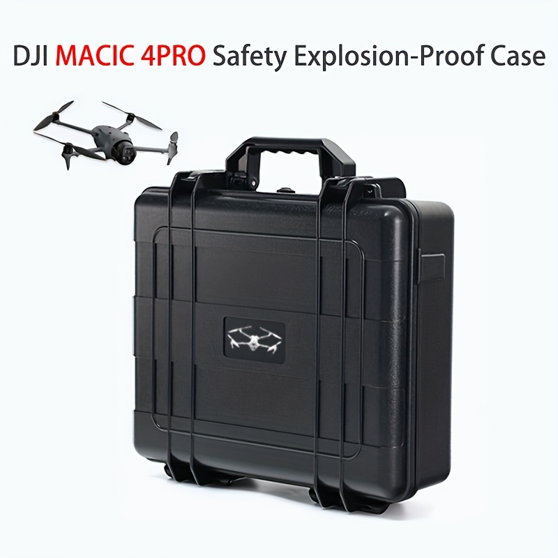 dji   4   storage case scratch resistant durable pvc   protective box with multi functional organizer ergonomic handle secure closure for 3 camera   black   storage case   scratchresistant material Product details 0