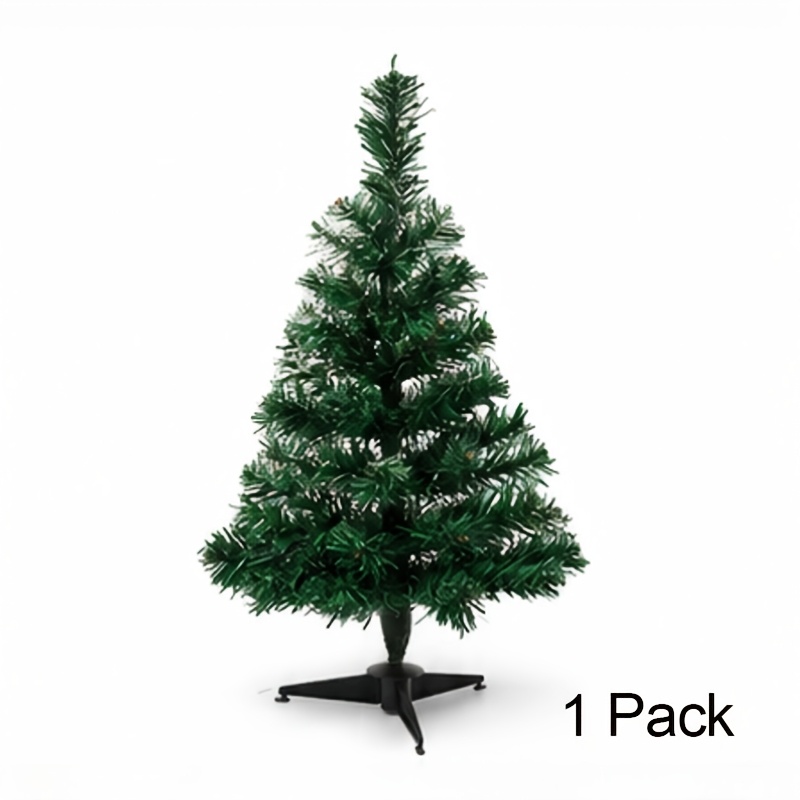 TEMU 60cm/23.62inch Artificial Christmas Tree Pvc, Tree For Indoor Outdoor, Mini Xmas Tree Decoration For Home Party , New Year Christmas Ornament