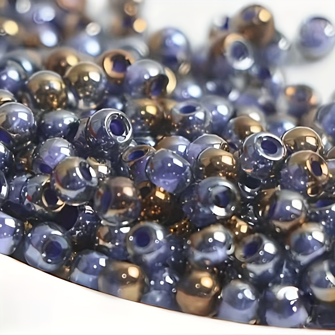 High Quality Uniform Transparent Bead Core Rainbow Glass Beads