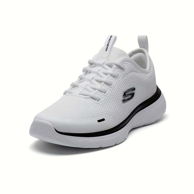 mens white black slip sneakers memory foam insole - Temu Bahrain display picture 3