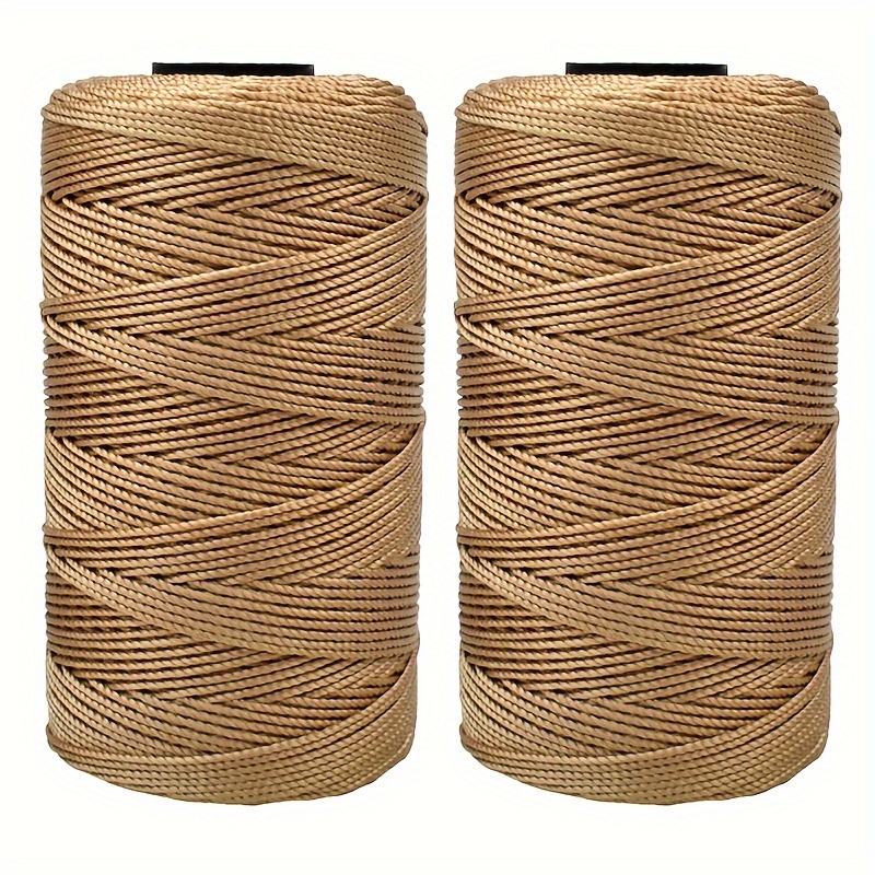 E-shop 2 Stück 1,5 mm x 219 Yards Polyestergewebe und Häkelseil, 100 % Polypropylen-Gewebe für Hut, Tasche, Geldbörse, Schuhe, Pflanzenaufhänger,