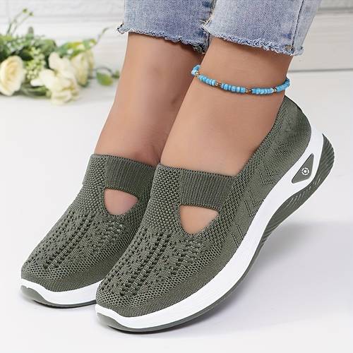 ladies breathable mesh sports shoes lightweight and comfortable walking shoes pvc sole and cloth shoe pad multi color multi purpose shoes