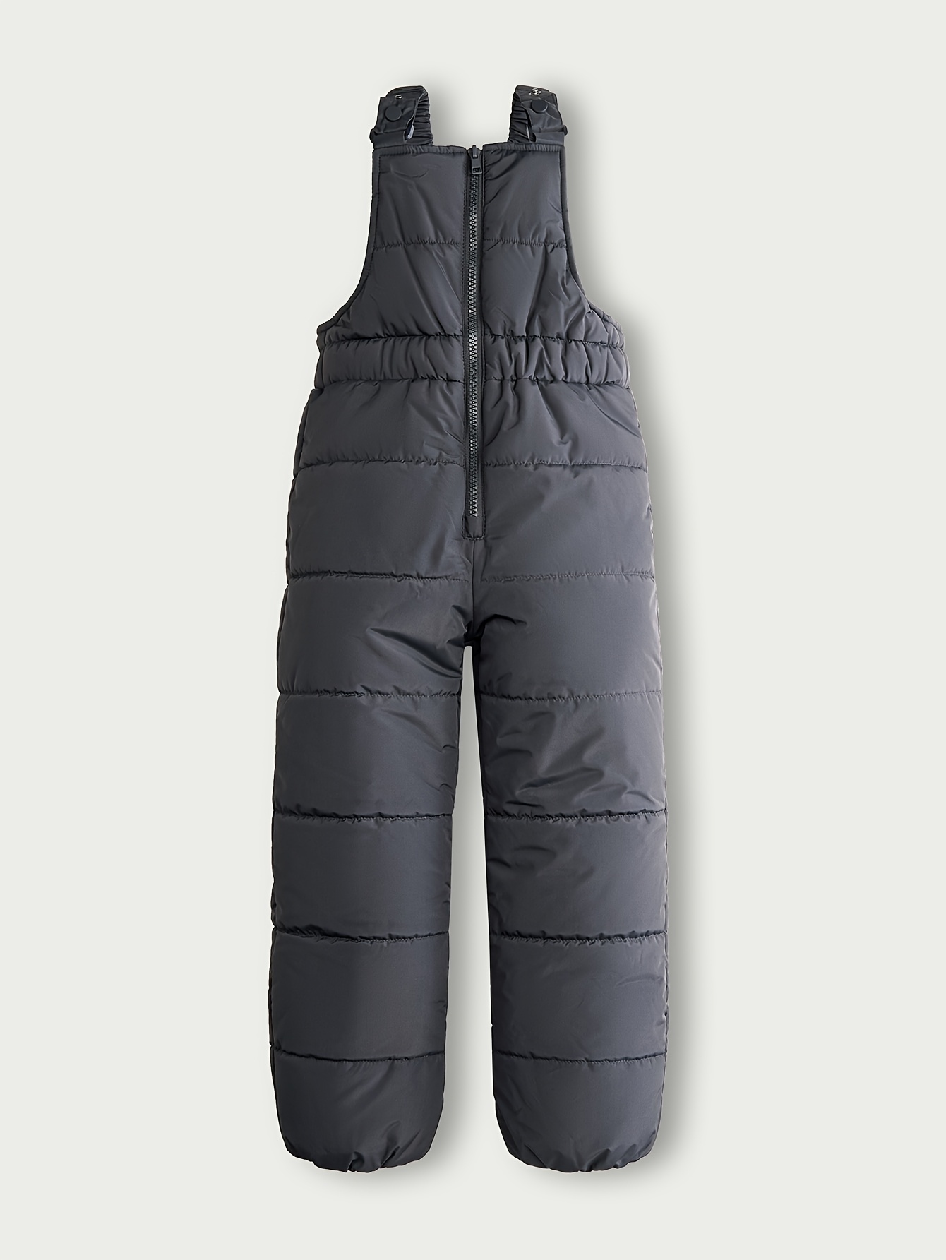   25 year winter   pants thickened warm bib snow pants outer wear loose jumpsuit adjustable shoulder straps with zipper suitable for young children boys and girls outdoor skiing mountaineering camping for outdoor