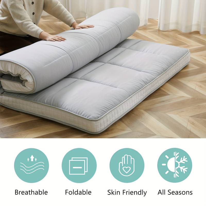 Generic Japanese Futon,Roll Up Futon Mattress,Portable Breathable Floor Mattresses