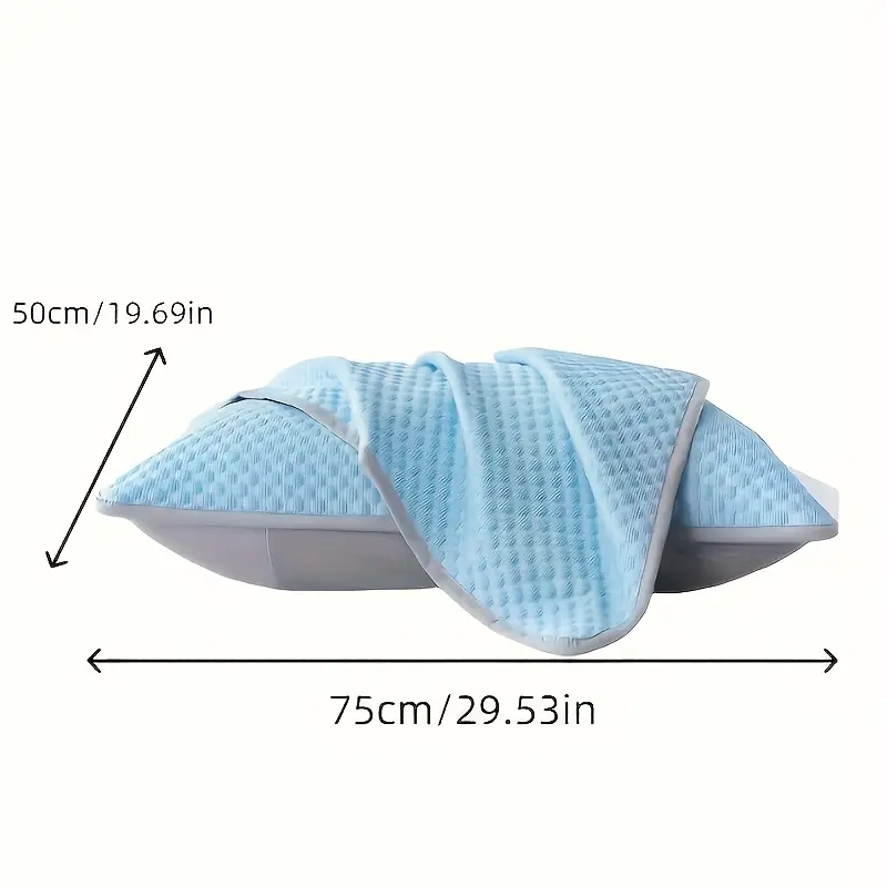 2pcs cool pillowcase breathable soft lightweight summer bedding with sealed design machine washable ideal holiday gift for home or hotel use comfortable temperature control high quality fabric designed for hot sleepers Product details 8
