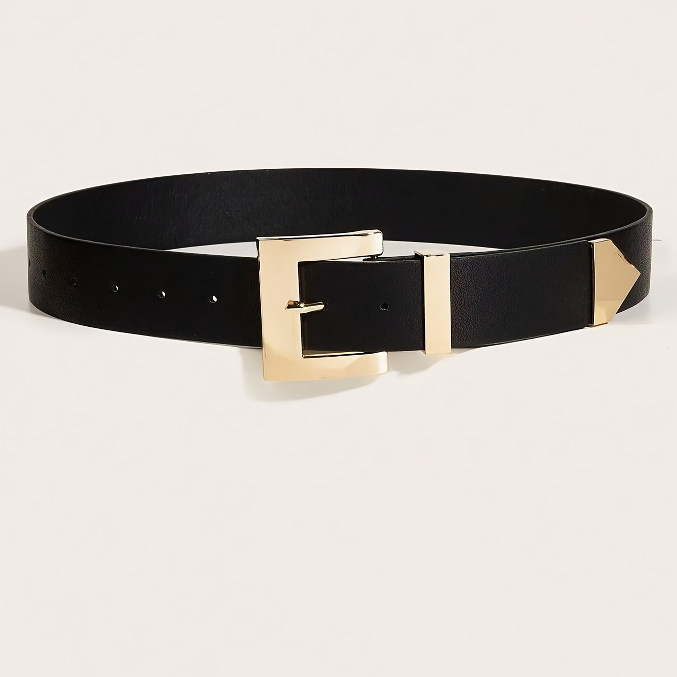 TEMU A Stylish And Minimalist Wide Belt - Suitable For Everyday Jeans, Dresses, And Jackets As A Versatile Waist-cinching Accessory, Perfect For