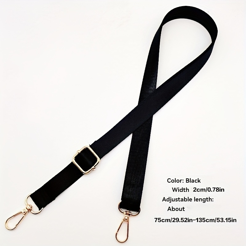 1pc Solid Color Diy Bag Strap, Adjustable Crossbody Shoulder Strap For Fashionable And Versatile Long Strap Accessories, Diy Wallet Making