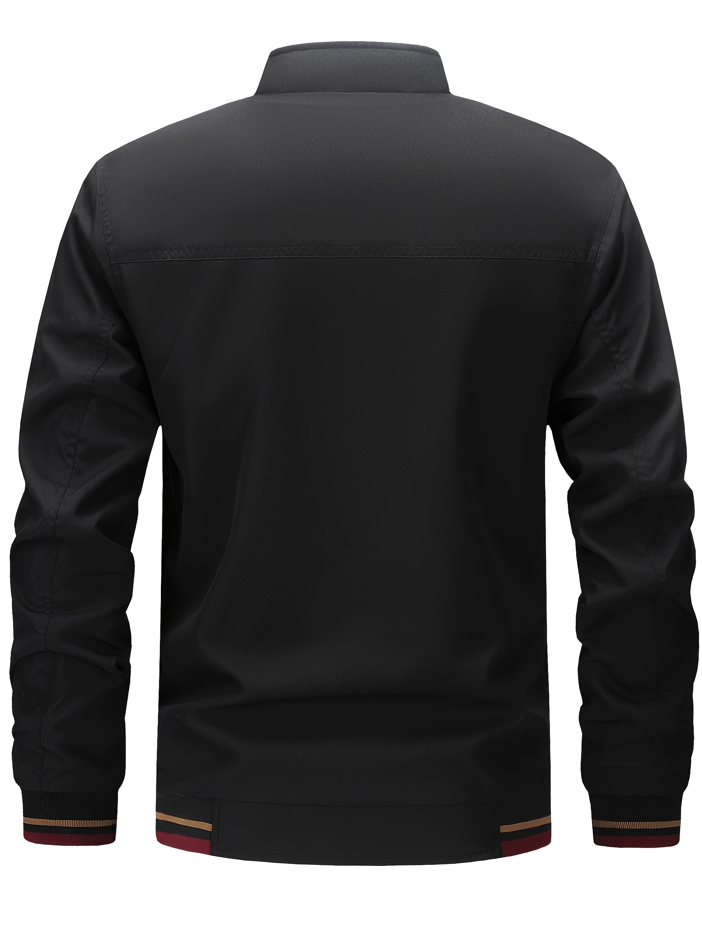 mens reversible stand collar casual fashion zip jacket - Temu