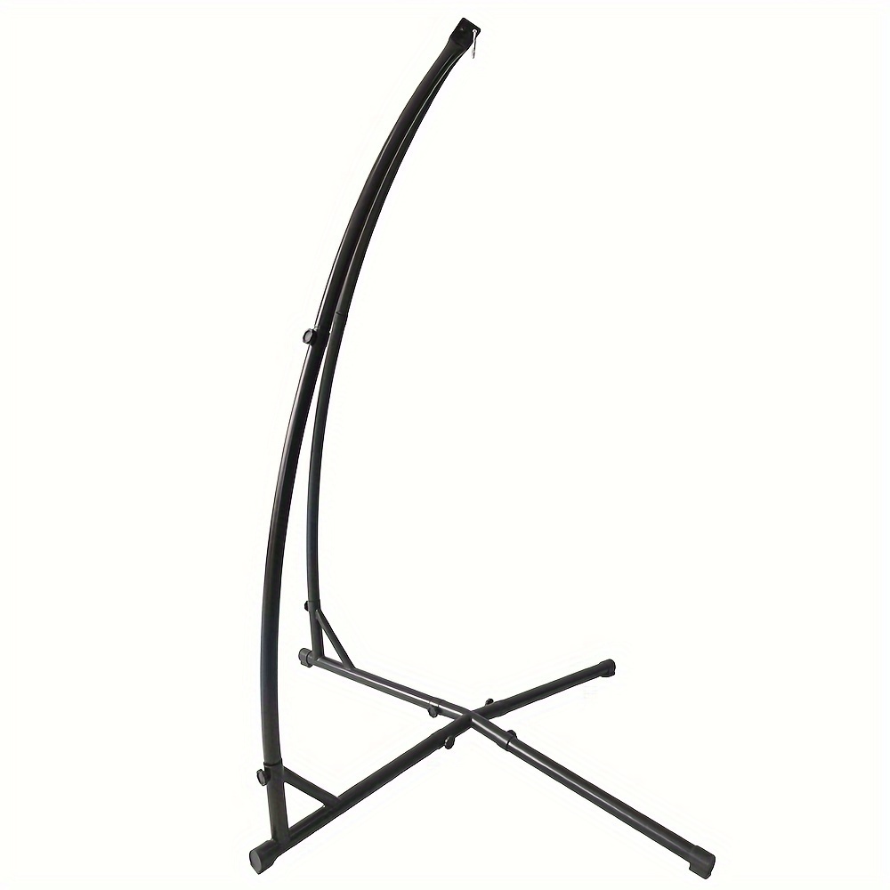 

Hammock Stand, Steel Hammock Stand, Hanging Swing Stand, Adjustable Height Hammock Stand With Spring Hook, Stable Base, Hammock Stand With Sturdy Steel Support