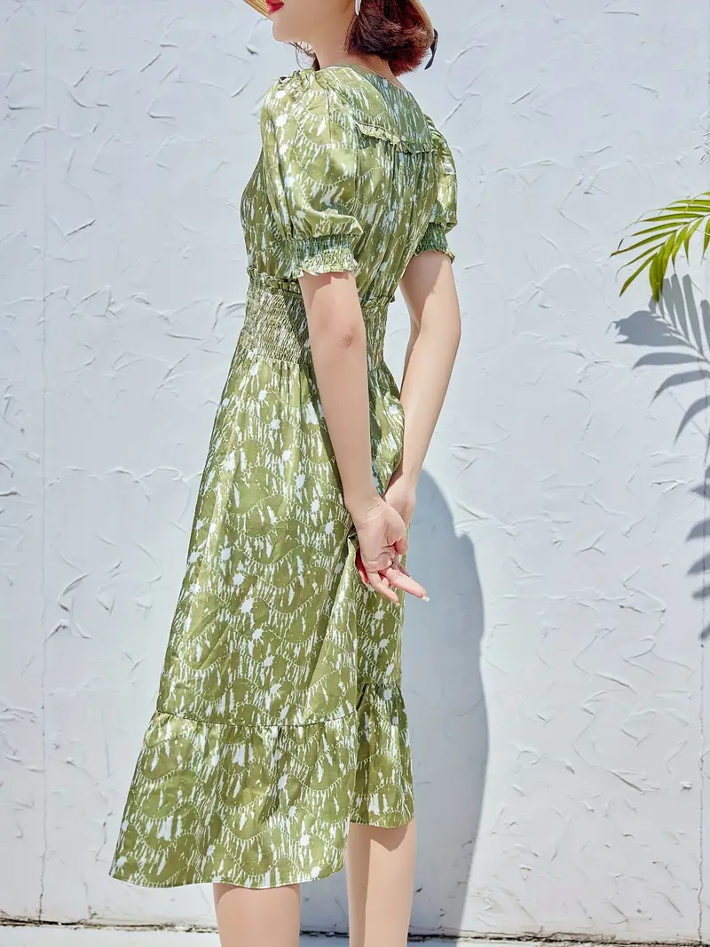 womens petite friendly olive green floral print dress smock - Temu Bahrain womens petite friendly olive green floral print dress smock - Temu Bahrain