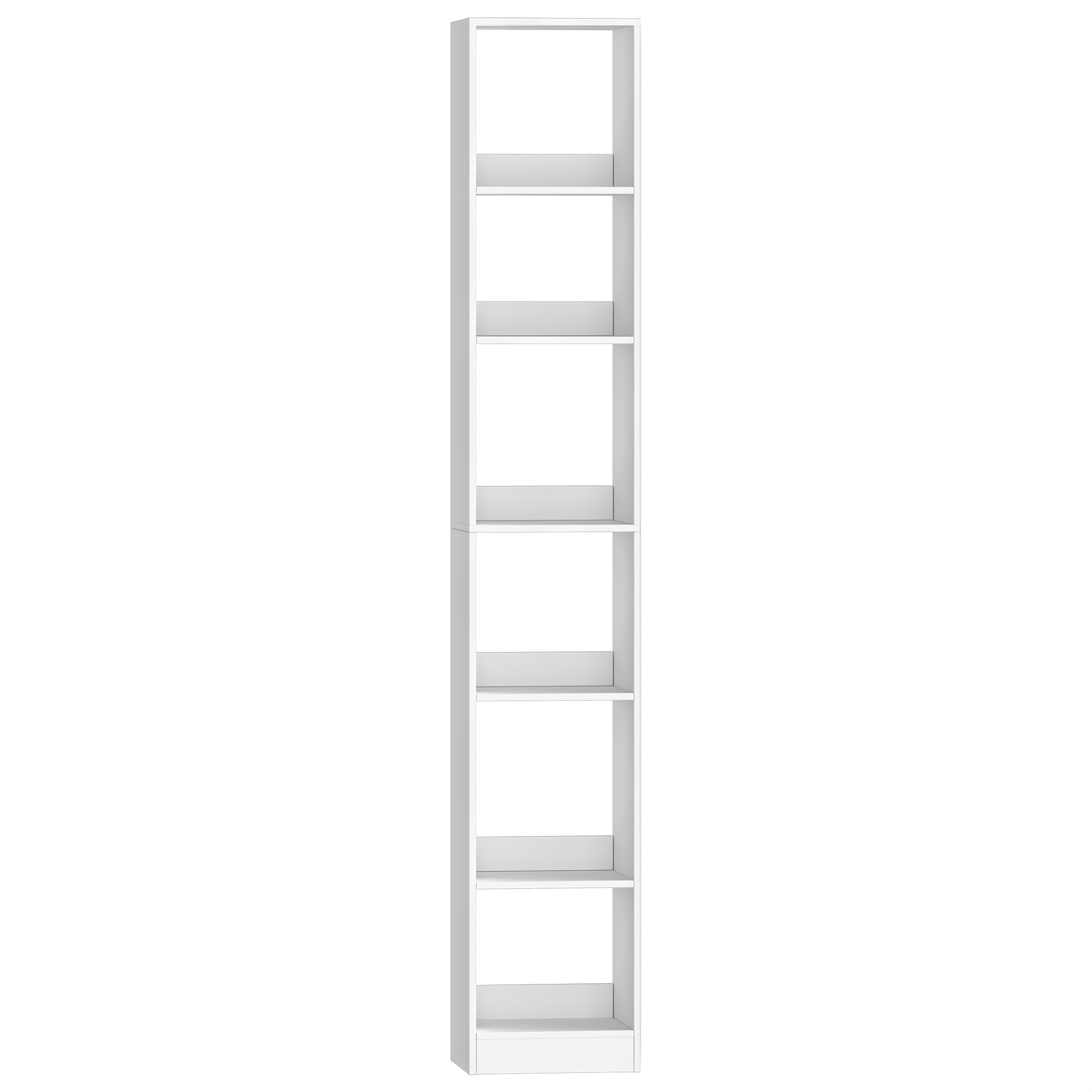 Bookshelf, Bookcase, Cube Shelf, Modern Open Wooden Shelving Unit, Storage Shelves Shelves For Living Room, Home Office, Bedroom, 6-tier, White