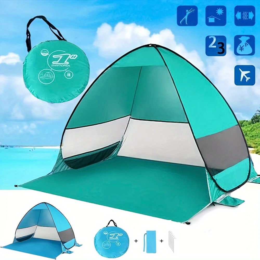 

Pop Up Beach Tent Portable Sun Shade Shelter Outdoor Camping Fishing Green