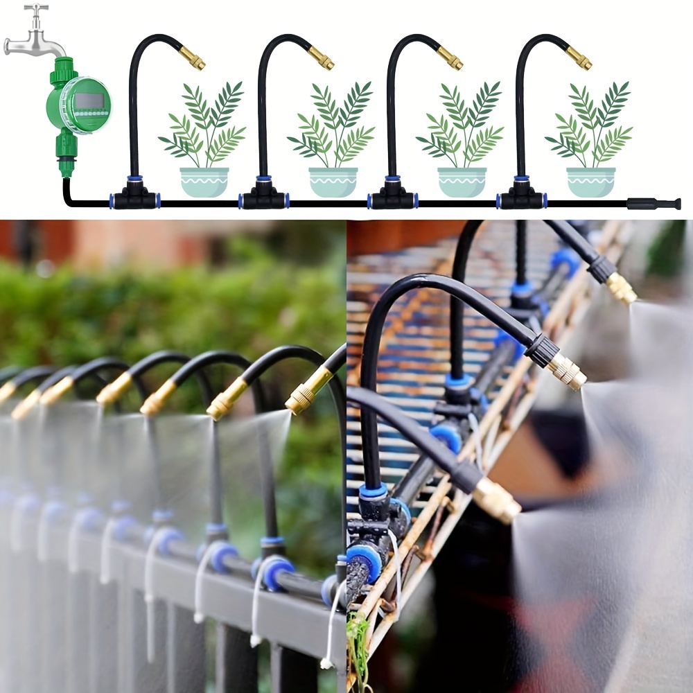 

Drip Irrigation Kit With Universal Connectors, 85 Flexible Watering Tubes - Plastic, Uv-resistant, Manual Operation Without Electricity - Fits Standard European &