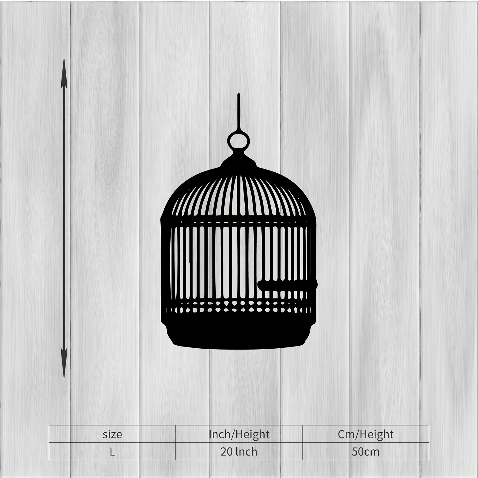 TEMU 1pc Vintage Birdcage Metal Wall Art - Rust-resistant Suitable For Indoor/outdoor Use, Ornate Bird Cage Sculpture For Garden Fence & Living Room