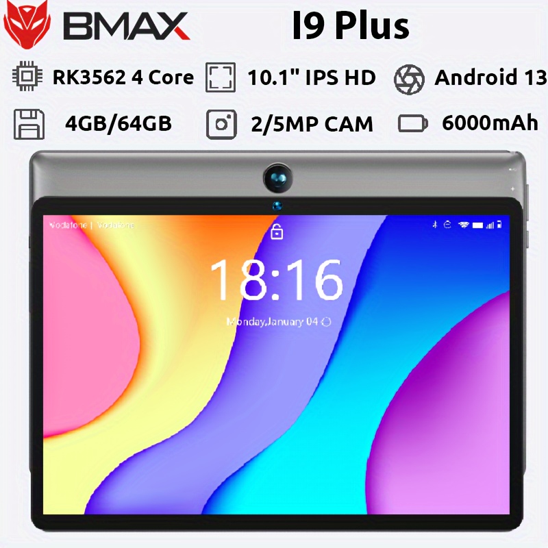 

Bmax I9 Plus Tablet Bundle Rk3562 4- 4gb Ram 64gb Rom, 10.1 Inch Ips 1280x800 Screen 2mp Front 5mp Back Camera, Type-c Tablete, 6000mah, Android 13