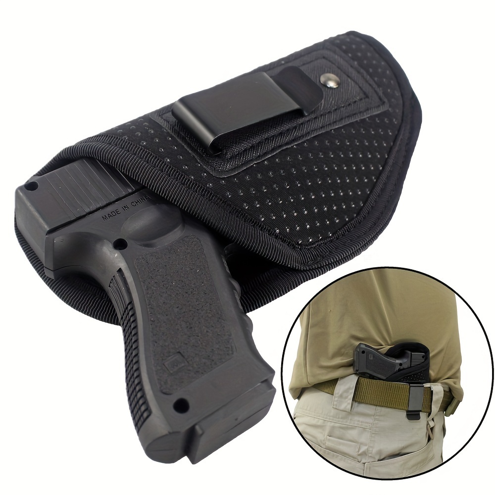 Étui Tactique IWB/OWB Universel – Pistolet – Ambidextre – Nylon Noir