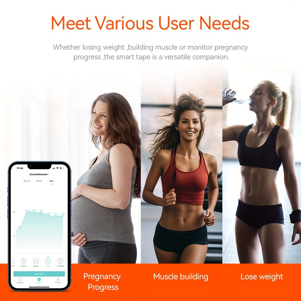 Accurate Smart Body Measuring Tape - Fitness Tracker