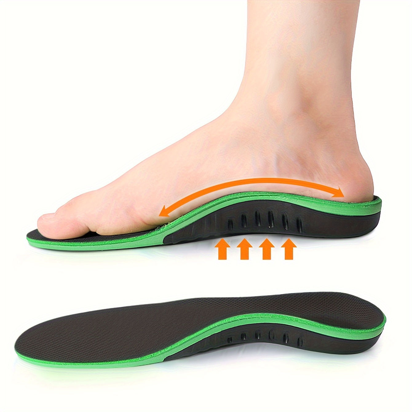 

1pair Arch Support Insoles, Sweat-absorbing To Stay Dry, Insoles For Sneakers Flats Casual Shoes