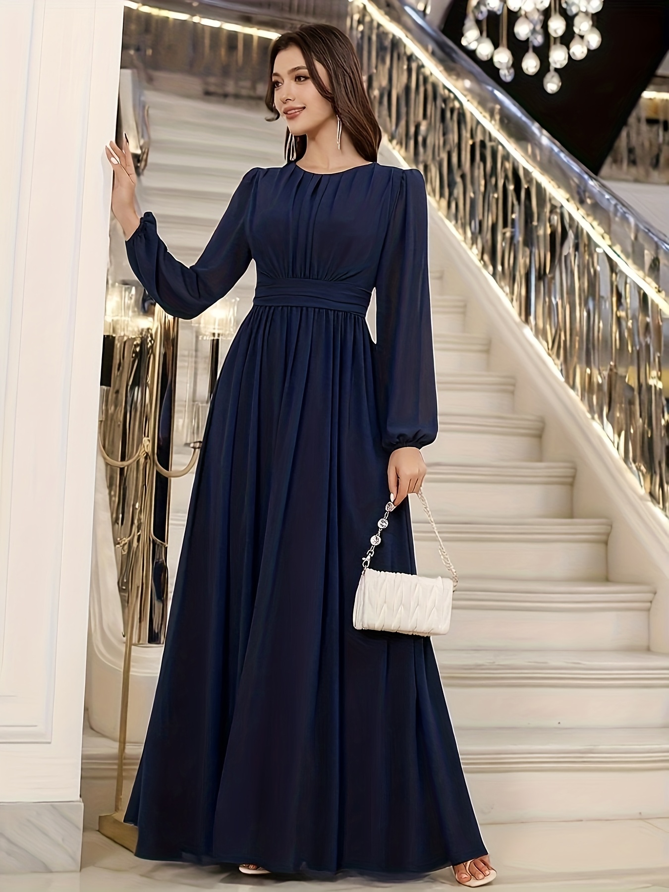 long sleeve formal dresses sold on Temu United States