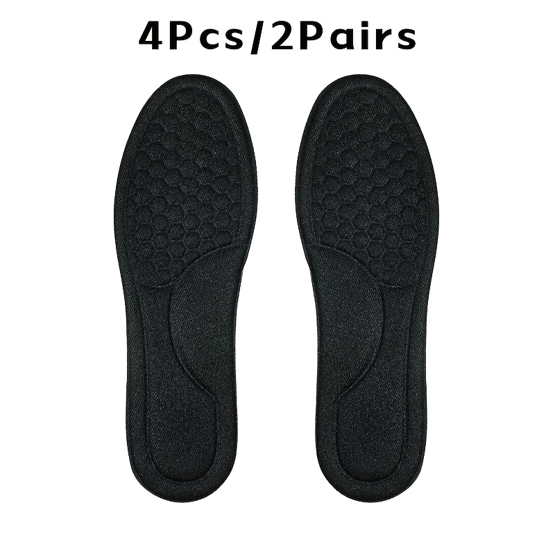 TEMU 4pcs (2 Paires) HDHJ, Semelles Douces et Légères, Coussinets de Tapis de Course Respirants, Doublure de Chaussure Confortable, Convient pour et