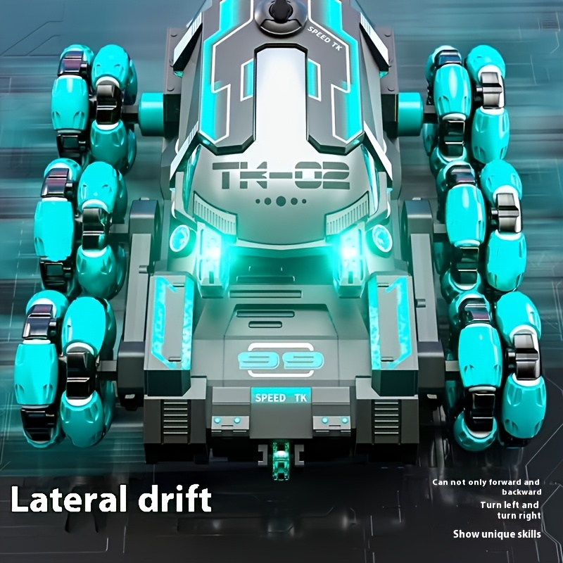 6-wheel Drive Upgraded Stunt Tank, Tank Model, Intelligent Fun Version Of Super Large Off-road Vehicle, Toy Tank, Intelligent Off-road Toy Car Model, Climbing Toy Car, Realistic Tank Toy, Fun And Interesting Holiday Gift