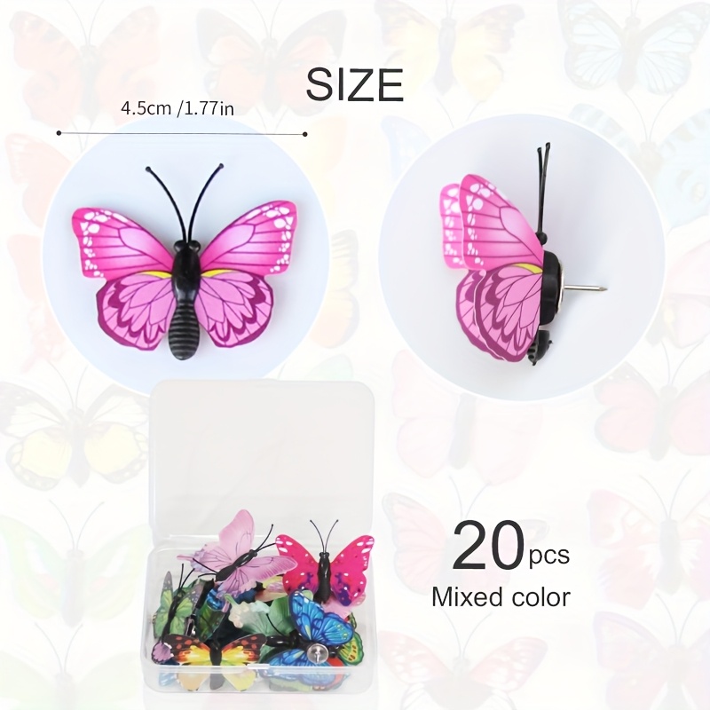 TEMU 20pcs Simulation Push Pins, Photo Board Decorative Push Pins, Cute Office Supplies Decorations