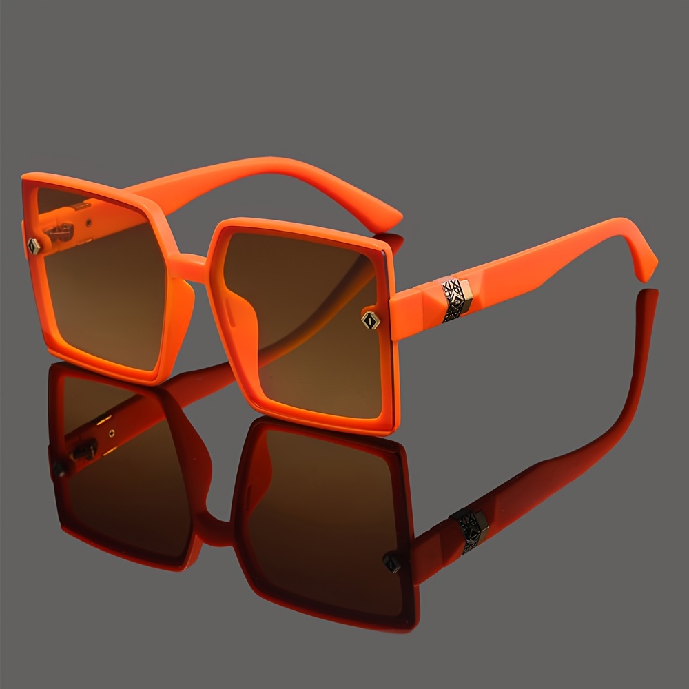 Image of New Unisex Semi-rimless Square Fashionable Front-frame Trendy Fashion Glasses, Suitable For Daily Wear, Business, Casual, , Beach, And Fishing