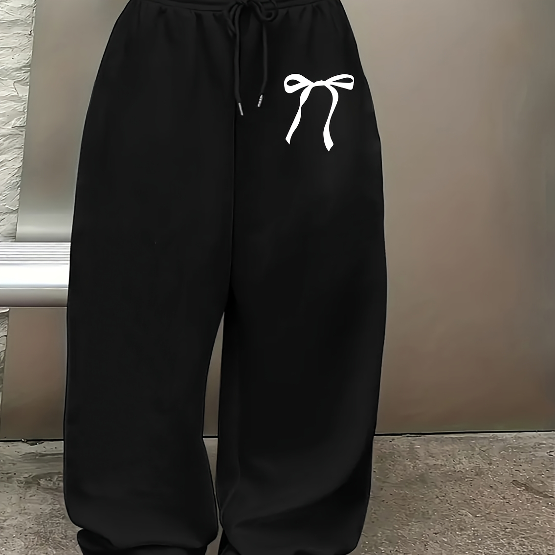 

Joggers Imprimés pour Femmes - Taille à Cordon Décontractée, Pantalons de Survêtement à Jambe Droite avec Poches, Streetwear Hip-Hop Polyvalent