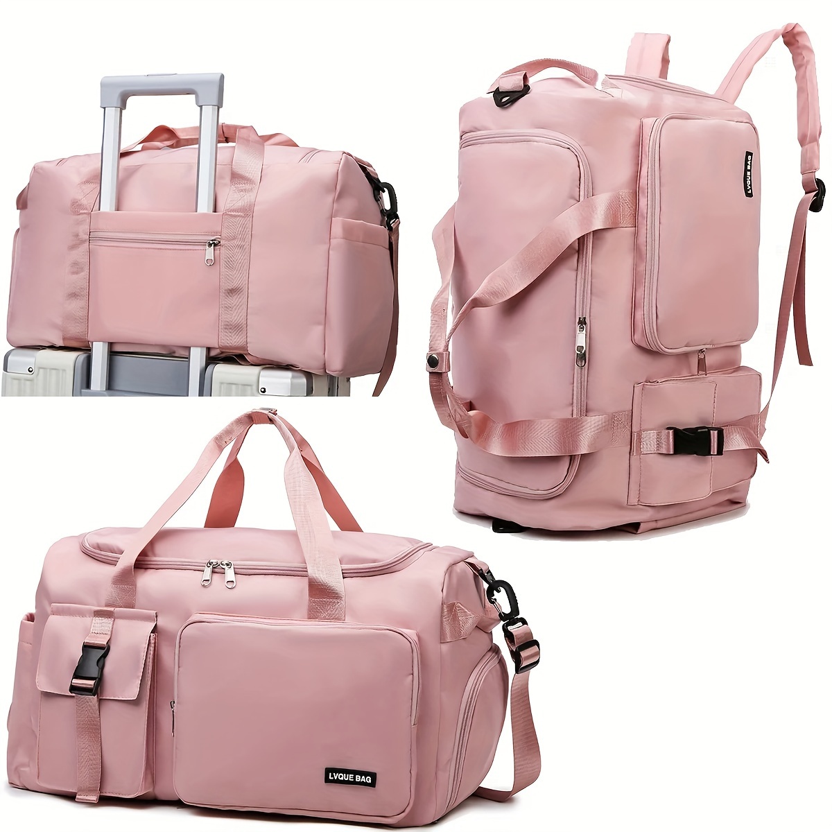 pink multifunctional gym bag wet/dry compartments shoe - Temu